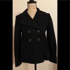 BANANA REPUBLIC Black Wool Woman Coat size Xs